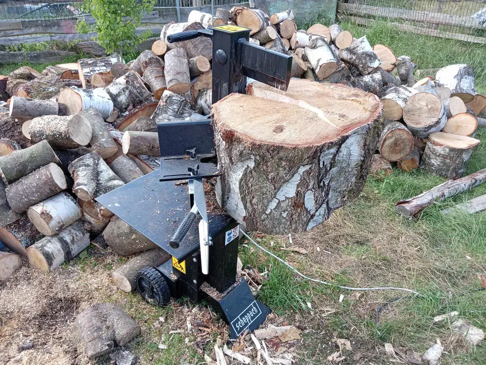 Holzspalter im Einsatz — Arbeit von DeinHandwerker24, Schmalkalden