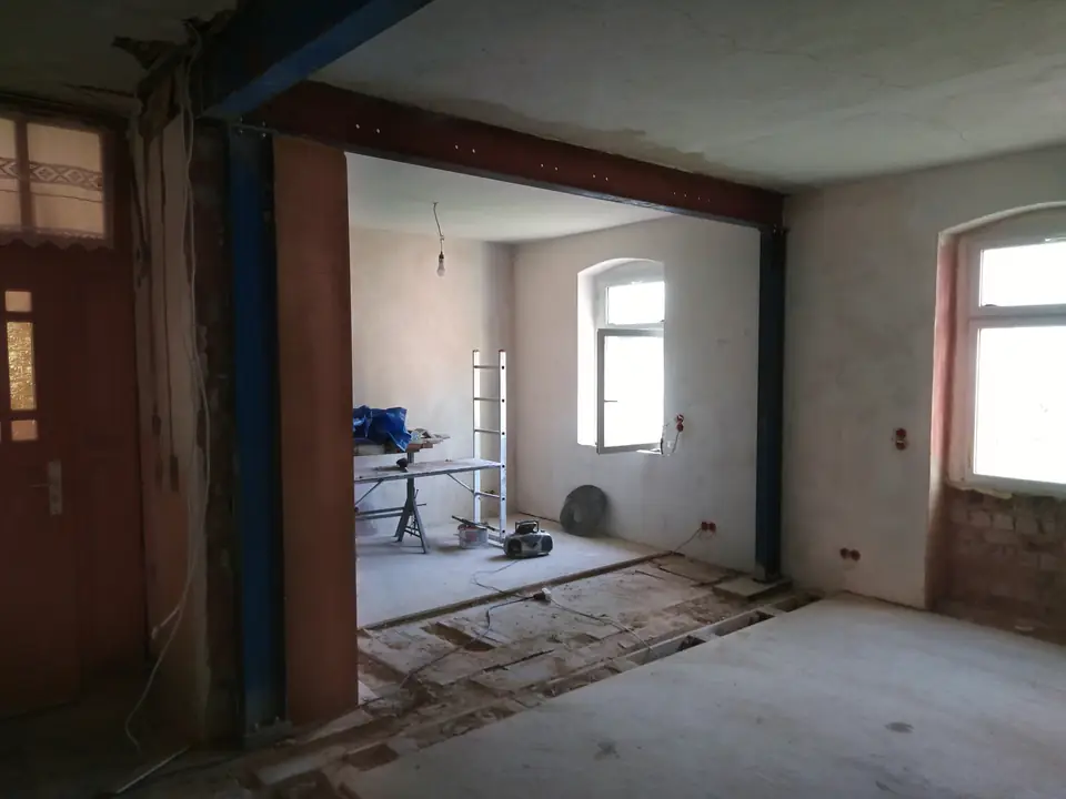 Vorher – Durchbruch mit Stahlträger — Arbeit von DeinHandwerker24, Schmalkalden